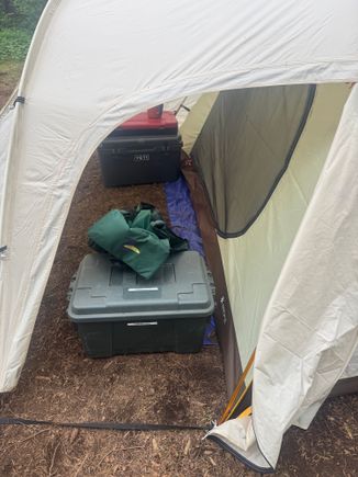 Vestibule which is why I bought this tent