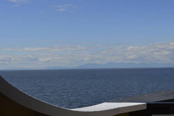 Vancouver island in the distance, this is looking southwest.