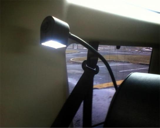 Mounted on the right rear passenger side.