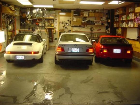 The little guys all snuggeled up and ready for bed. The Rover and ML fit behind them w/ the door closed.