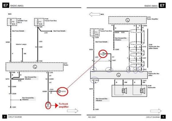 sub amp connections