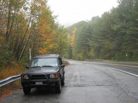 Driving through Vermont on the way to Maine