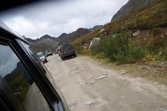 End of the line in Archangel Valley, Hatcher's Pass, Alaska.