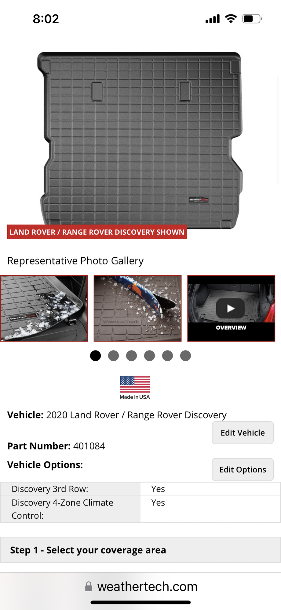 Interior/Upholstery - Weather tech - Used - 2020 to 2021 Land Rover Discovery - El Centro, CA 92243, United States