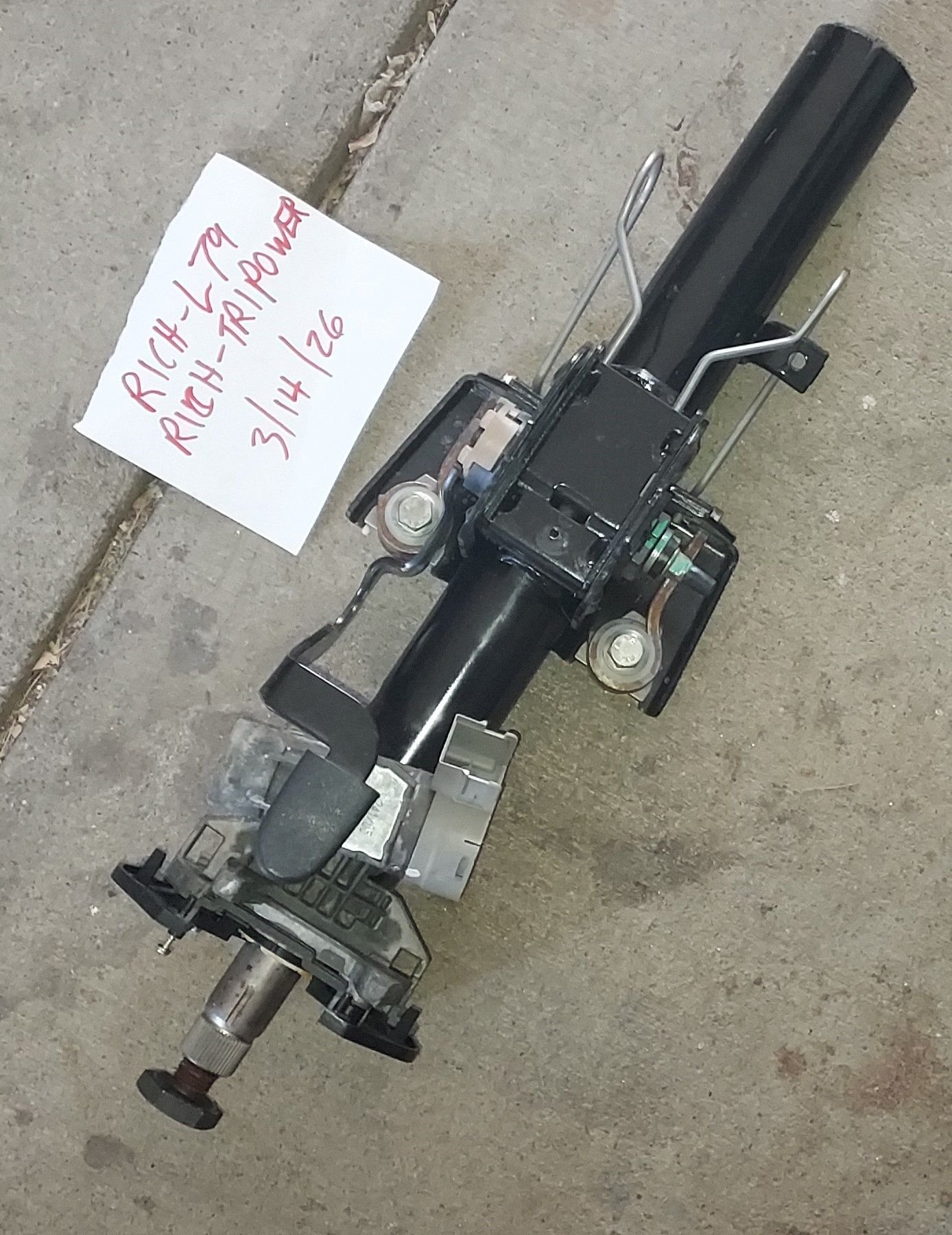 Interior/Upholstery - 2006 GTO steering column parts, blue stitch manual shift boot - Used - 2004 to 2006 Pontiac GTO - Waverly, NE 68462, United States