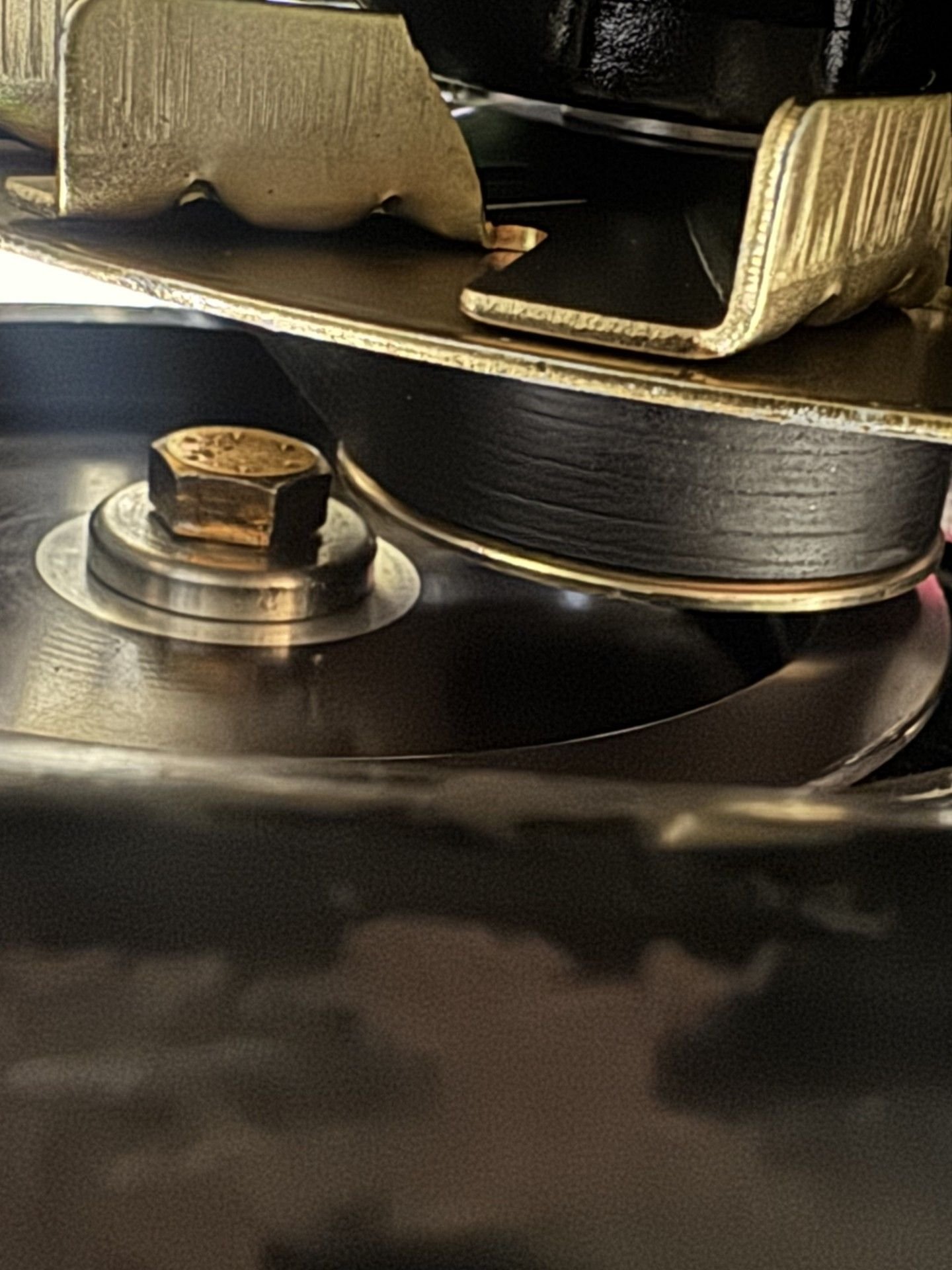 I did have the pulley machined - this is a shot of the room afterwards. Powermaster alternator for reference.