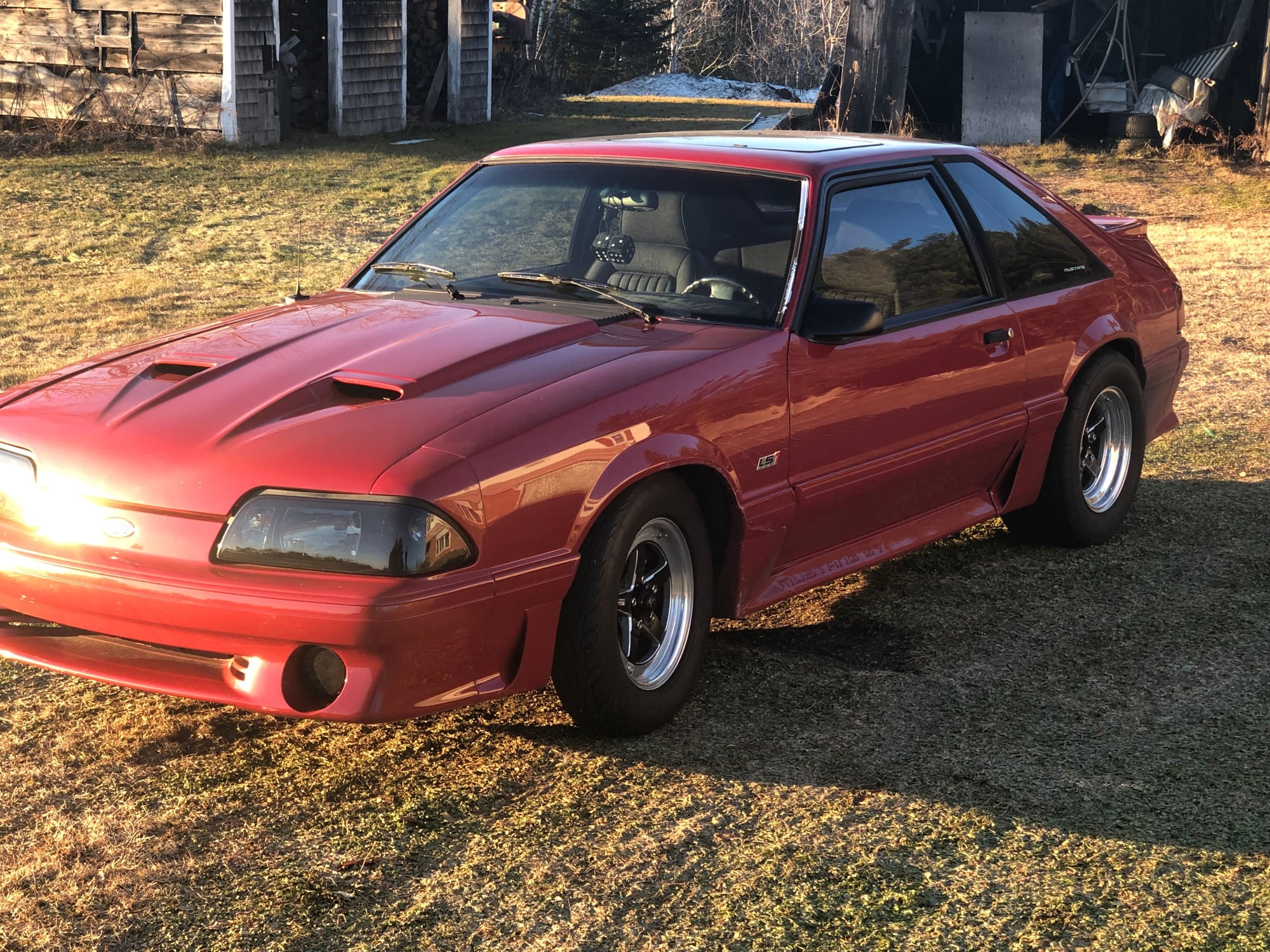 1988 Ford Mustang - 1988 Ford Mustang cammed ls1 lots of goodies - Used - VIN 1fabp42e4jf149794 - 55,000 Miles - 8 cyl - 2WD - Manual - Hatchback - Red - Bangor, ME 04401, United States