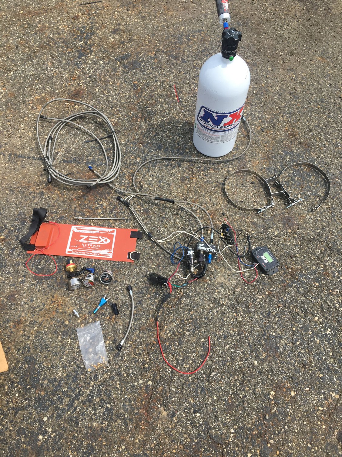 LS Nitrous Express wet MAF plate kit with n20 timer and more extras