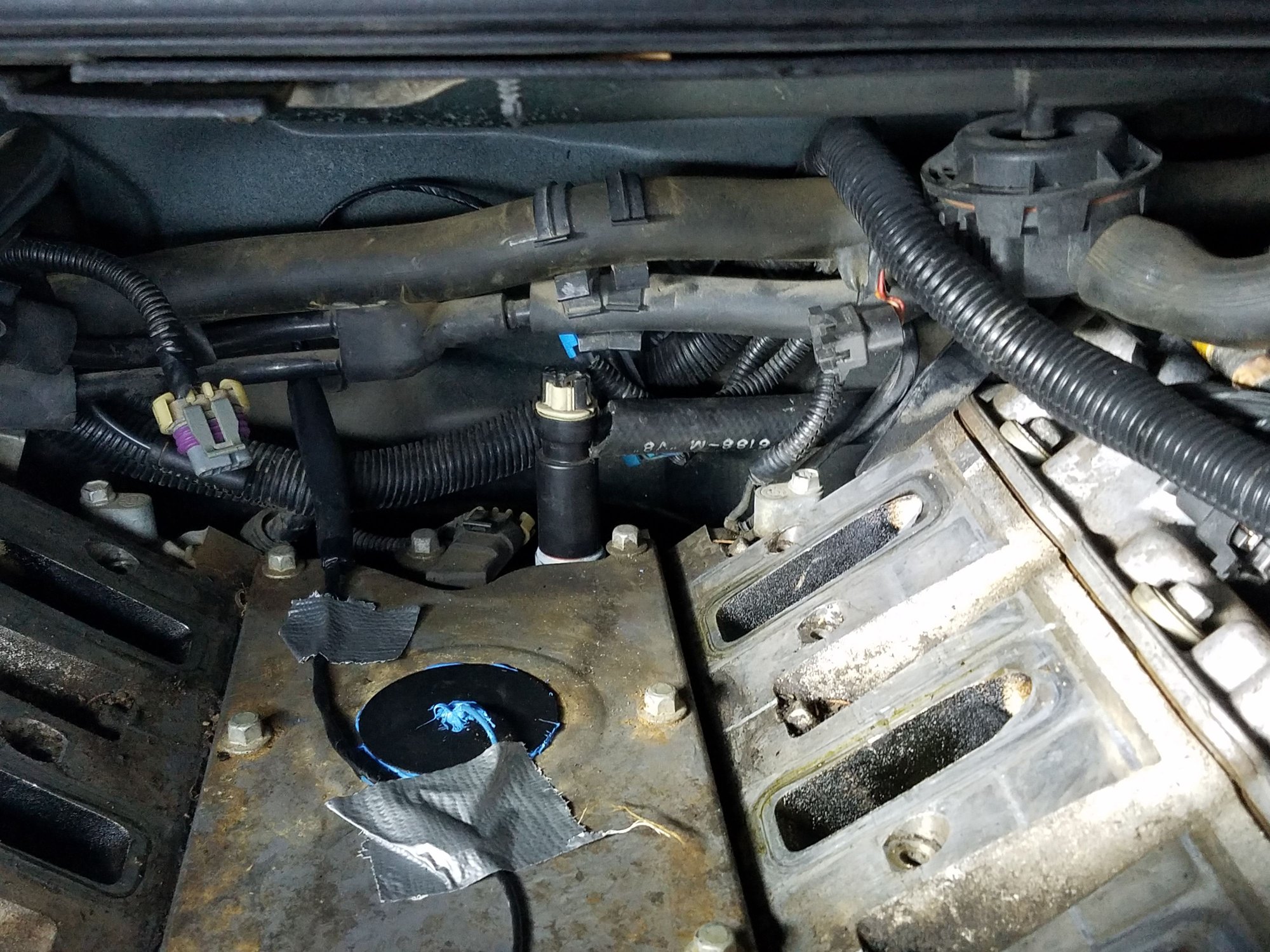 Installing intake after changing knock sensor LS1TECH Camaro and