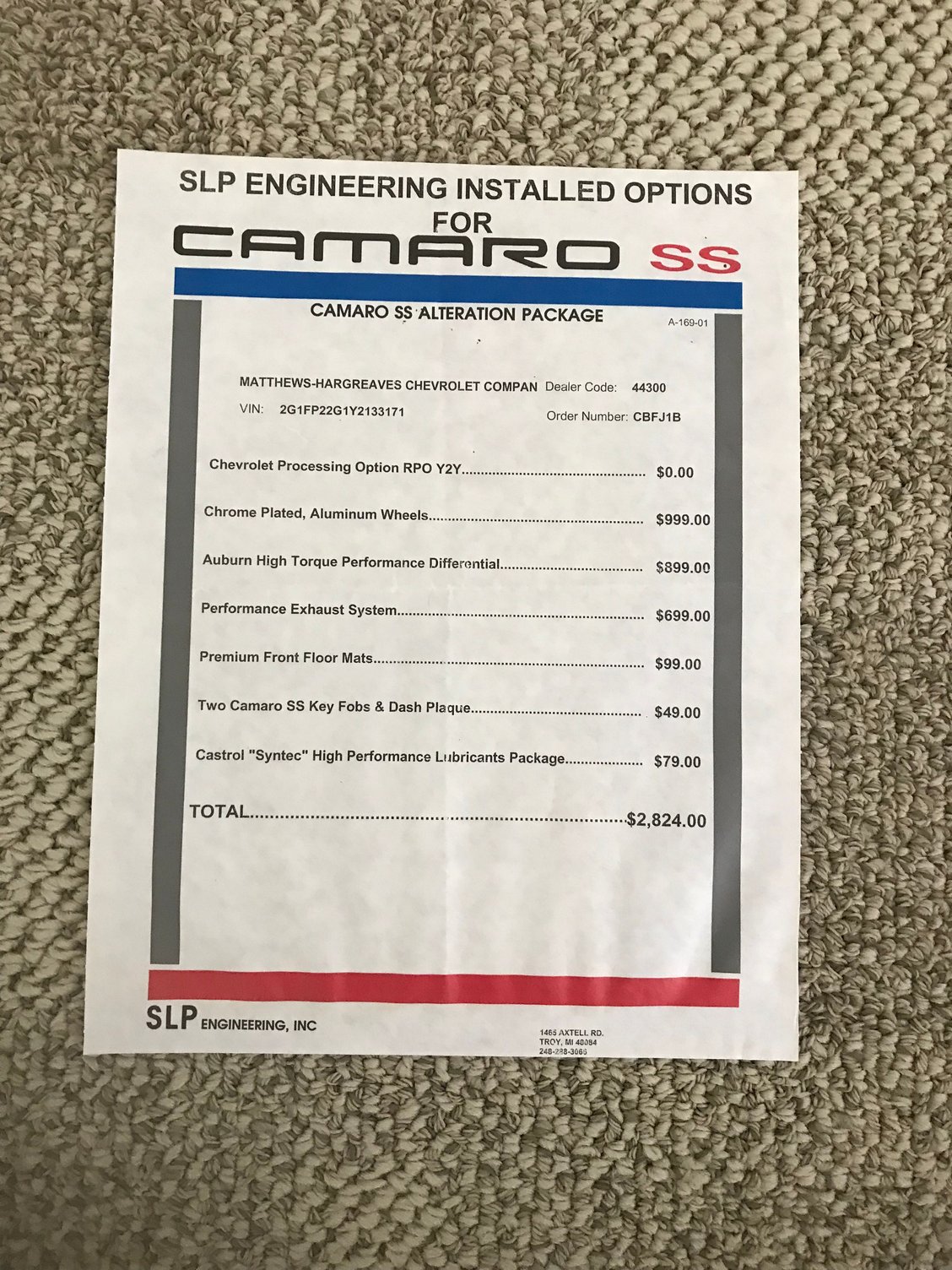 2000 Chevrolet Camaro - 2000 Chevrolet Camaro SS - 11,500 original miles - New - VIN 2G1FP22G1Y2133171 - 11,500 Miles - 8 cyl - 2WD - Manual - Coupe - Red - Jacksonville, FL 32221, United States