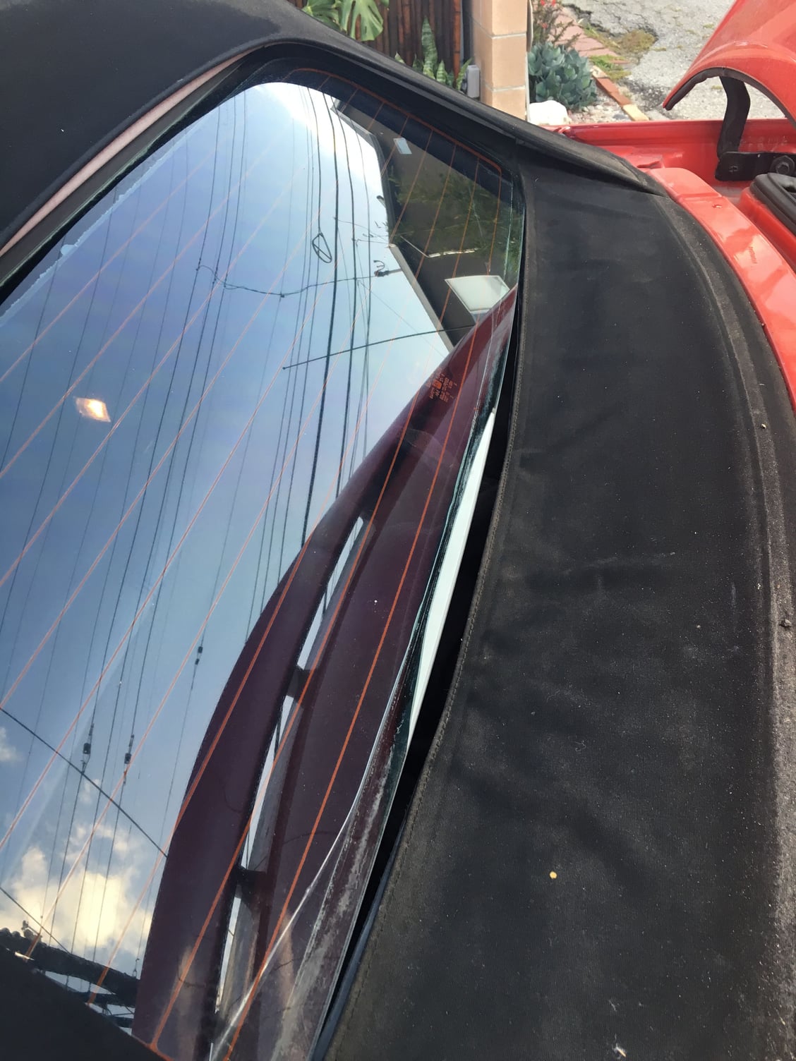 Convertible Top Rear Window Leather Zipper Pull - Dead Nuts On