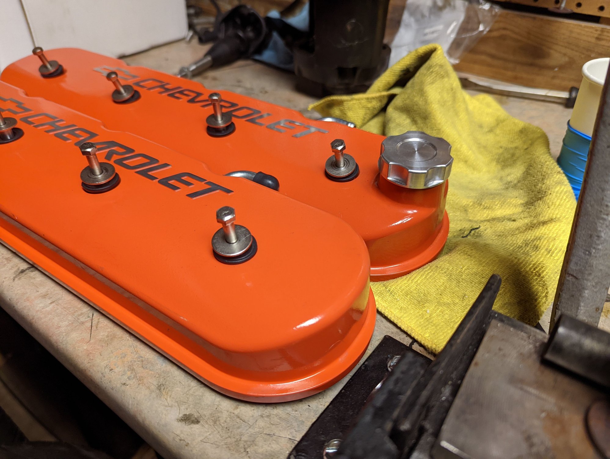 Engine - Complete - Holley valve covers - Used - 0  All Models - Macon, GA 31217, United States