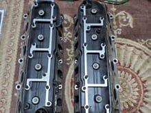 317 heads with center bolt valve covers and new coil mounting brackets
