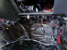 Passenger footwell, most of this will be under the carpet.