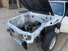 The hood was also removed soon after these pictures were taken