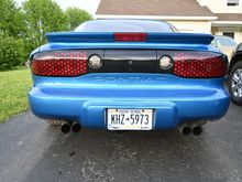 exhaust is back to stock so factory tips now, will post updated picture. 