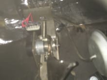 Gas pedal finish mounted