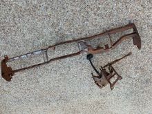 Skeleton is out.  I didn't realize it at the time but the brake pedal skeleton isn't what I was going to later use because it didn't have the clutch pedal.