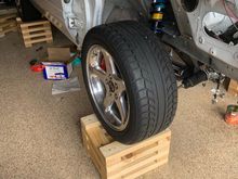 Obviously this is the first time that these 5-lug wheels had ever been on the coupe.