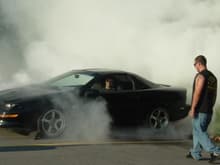 Burnout competition 2 (notice the big ass grin on my face lol)