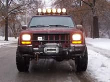 Love all the lights on my new XJ.