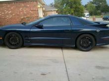 With black profil 13s 18/11 rear 18/9.5 front