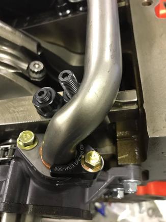 Pickup tube with clamp