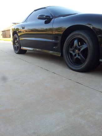 Added glossifier and removed plasti dip off the center caps