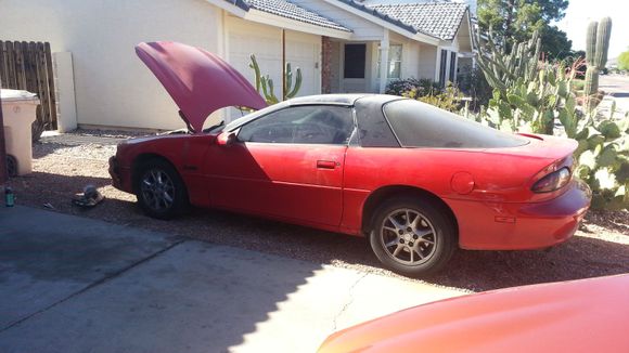 (Before) 4/16 107,000 miles, Reverse 1st and 2nd(slips) gear only, no 3rd or 4th gear. light collision damage topped off with three years of filth and neglect.