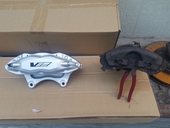 New caliper vs old.