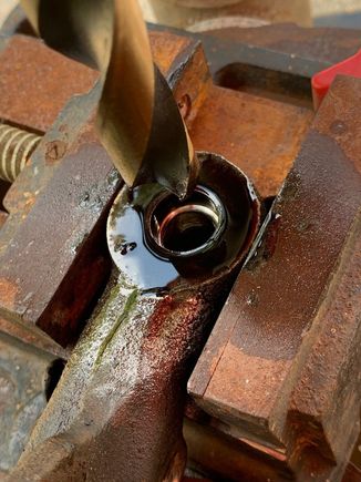 The bit cut good for about 5 seconds and pretty much stopped cutting.  I had my drill speed down as slow as it would go; 600 rpm.  Too fast for a 5/8" drill bit.