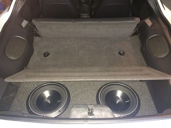 Subs with amps underneath:)