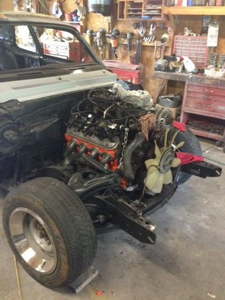 1973 Nova installing the 02 5.3 Vortec