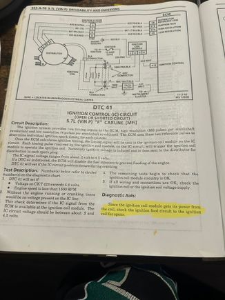 Highlighted in yellow. Is this accurate? I’m curious what powers the coil. And what powers the ignition control module. 