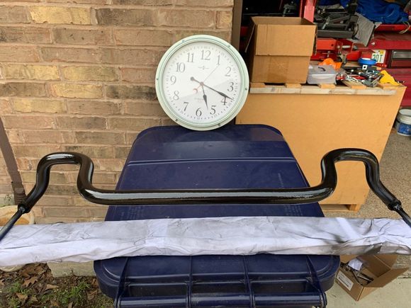 The clock was just so I could keep up with the time required between coats of paint.