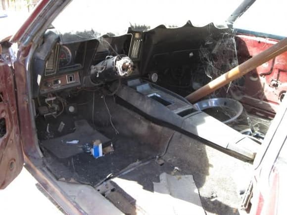 the inside of my 1969 camaro z28 when i found it