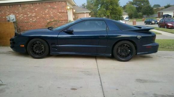 With black profil 13s 18/11 rear 18/9.5 front