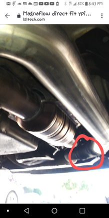 That red circle is where they welded my old with the new 
