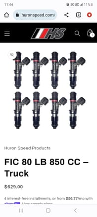 These are the injectors i have 630$ is considered off brand? 