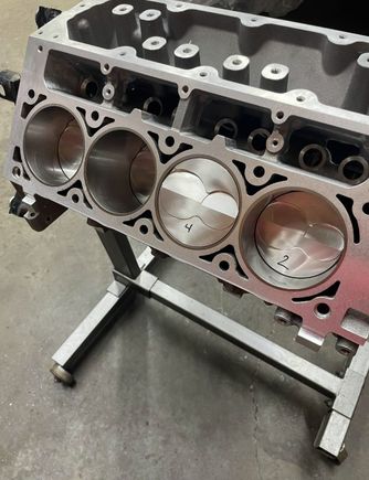 The block went .020 over which will make a 406 with the stroker crank. The Summit Racing LS1 Stroker crank proved to just as dead on spec as EITHER Callies CompStar did for my LS1 383 or LSA 416. One spot on the crank needed a little extra polishing because it had sat in the box for four years or so and the protective oil paper pulled back. CHEVELL70SS