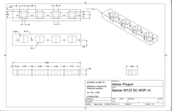 CAD drawing for my spacer idea.