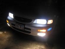tried out the blue marker bulbs...then took them out.