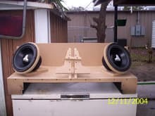 Framing Subwoofer Angles/Custom Raised JL Audio Logo.

I Designed The Build On Paper In 30 Days.
I Did The Build In 30 Days (Every Day After Work And Weekends).
I Finished The Cosmetic Design In 30 Days.
Total Build Time = 90 Days.

YouTube Vid Of The Motorized Amp Rack
http://www.youtube.com/watch?v=hN8_peme8JU