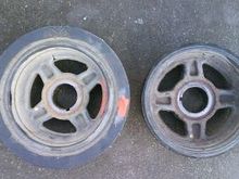 Left is stock balancer, Right is mine that came apart