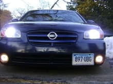 Just got brand new headlights w/6k bulbs,clear corners w/white l.e.d.s and got brand new fogs w/factory bulbs can't wait 2 h.i.d my fogs though...