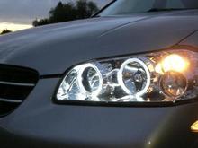 Angel eyes before LED running lights and sidemarkers