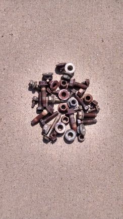 Various exhaust nuts and bolts-$10