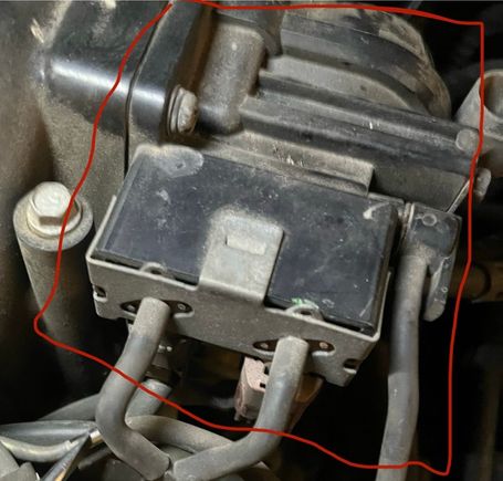 The piece while it was still attached to the upper intake manifold