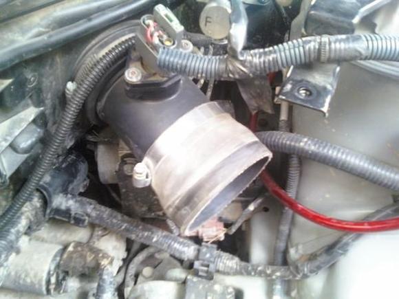Make sure that the the adapter fits if it does it should look like this.
