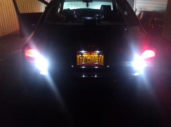 H.I.D reverse and L.E.D plate lights